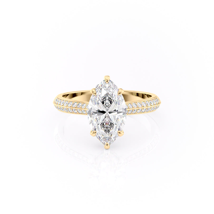 The Kayla Set With A 2 Carat Marquise Lab Diamond