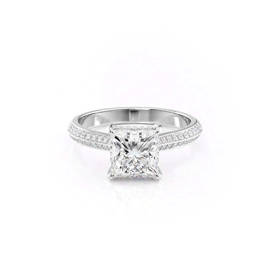 The Kayla Set With A 1.5 Carat Princess Lab Diamond