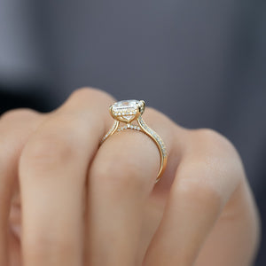 The Kayla Set With A 1.5 Carat Princess Lab Diamond