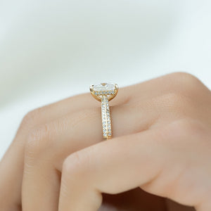 The Kayla Set With A 1.5 Carat Princess Lab Diamond