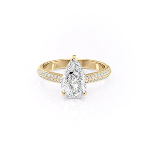 The Kayla Set With A Pear Moissanite