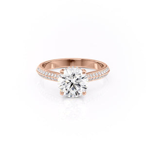 The Kayla Set With A 1.5 Carat Round Lab Diamond