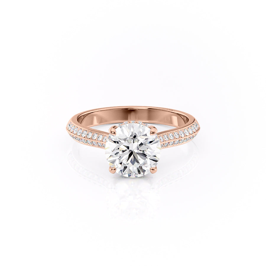 The Kayla Set With A 2 Carat Round Lab Diamond