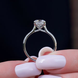 The Kayla Set With A 1.5 Carat Round Lab Diamond