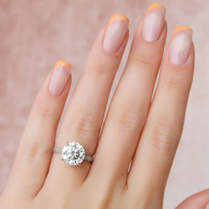 The Kayla Set With A 1.5 Carat Round Lab Diamond