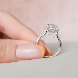The Kayla Set With A 1.5 Carat Round Lab Diamond