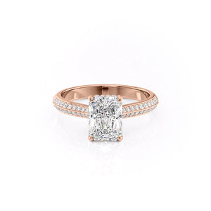 The Kayla Set With A Radiant Moissanite