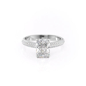 The Kayla Set With A 1 Carat Radiant Moissanite