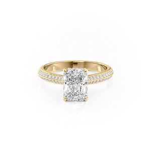 The Kayla Set With A 1 Carat Radiant Moissanite