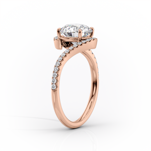The Pave Skyler Set With A 1 Carat Marquise Lab Diamond