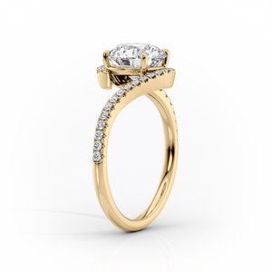 The Pave Skyler Set With A 1 Carat Marquise Lab Diamond