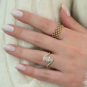 The Pave Skyler Set With A 2.5 Carat Oval Lab Diamond