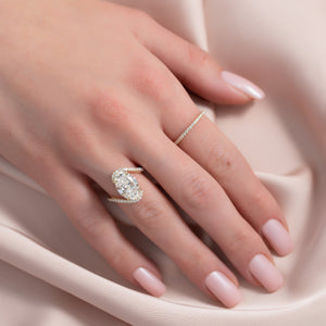 The Pave Skyler Set With A 3 Carat Oval Lab Diamond