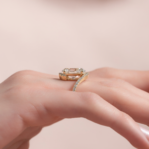 The Pave Skyler Set With A 2.5 Carat Oval Lab Diamond