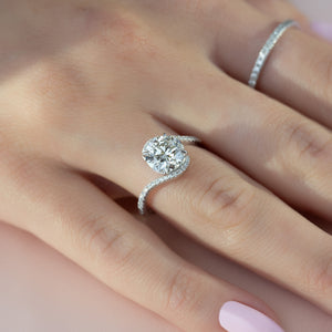 The Pave Skyler Set With A 2 Carat Round Lab Diamond