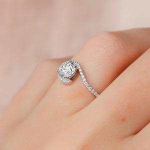 The Pave Skyler Set With A 2 Carat Round Lab Diamond