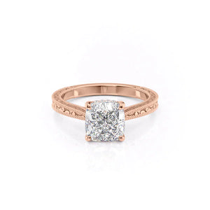 The Elizabeth Set With A 2 Carat Cushion Lab Diamond