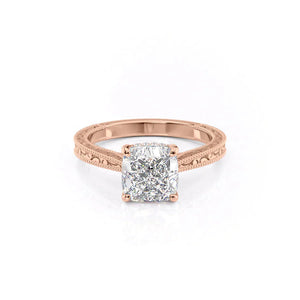 The Elizabeth Set With A Cushion Moissanite