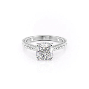 The Elizabeth Set With A 2 Carat Cushion Lab Diamond