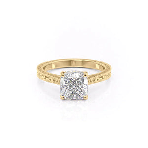 The Elizabeth Set With A 1.5 Carat Cushion Lab Diamond