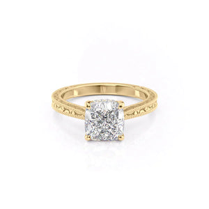 The Elizabeth Set With A 2.5 Carat Cushion Lab Diamond