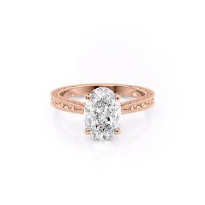 The Elizabeth Set With A 1.5 Carat Oval Lab Diamond
