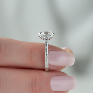 The Elizabeth Set With A 2.5 Carat Oval Lab Diamond