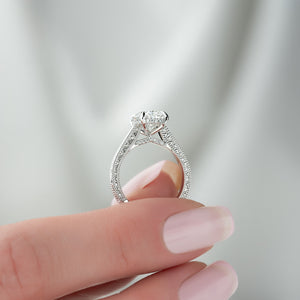 The Elizabeth Set With A 2.5 Carat Oval Lab Diamond