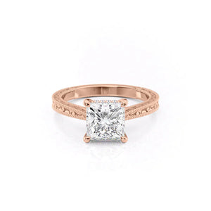 The Elizabeth Set With A Princess Moissanite