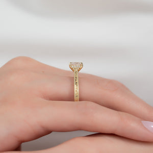 The Elizabeth Set With A Princess Moissanite
