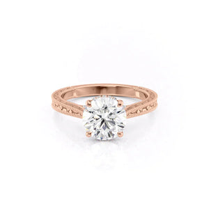 The Elizabeth Set With A 1.5 Carat Round Lab Diamond