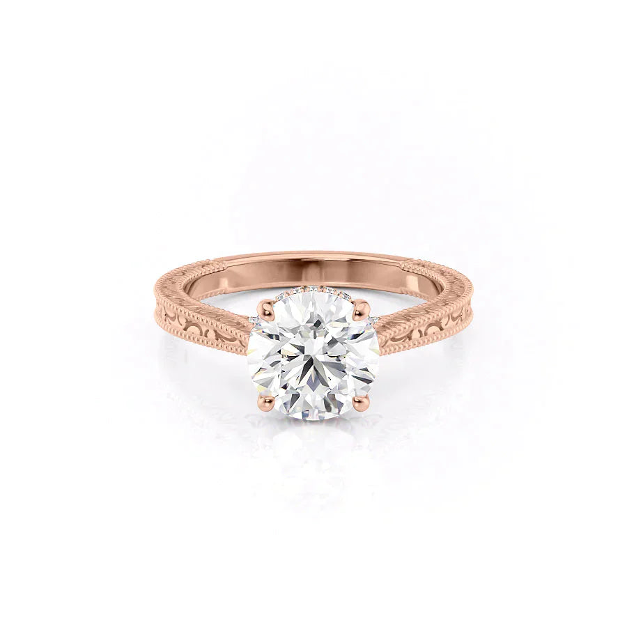 The Elizabeth Set With A 2.5 Carat Round Lab Diamond