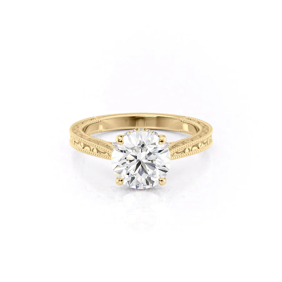 The Elizabeth Set With A 1.5 Carat Round Lab Diamond