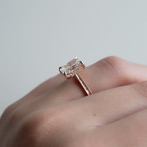 The Elizabeth Set With A Radiant Moissanite