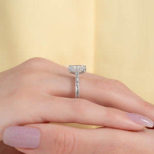The Elizabeth Set With A Radiant Moissanite