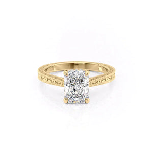 The Elizabeth Set With A 2 Carat Radiant Lab Diamond