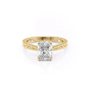 The Elizabeth Set With A Radiant Moissanite