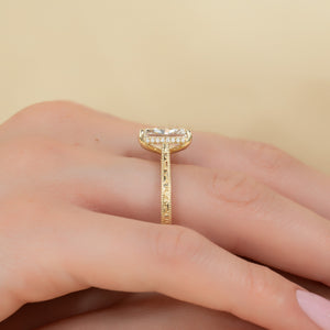 The Elizabeth Set With A 3 Carat Radiant Lab Diamond