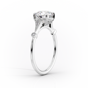 The Amber Set With A Marquise Moissanite