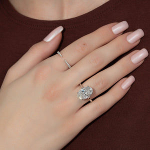 The Natalie Set With A 3 Carat Oval Lab Diamond