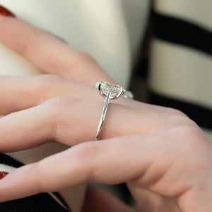 The Natalie Set With A 3 Carat Oval Lab Diamond