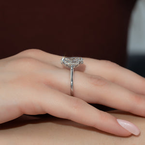 The Natalie Set With A 3 Carat Oval Lab Diamond