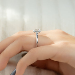 The Natalie Set With A 3 Carat Oval Lab Diamond