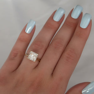The Natalie Set With A 1 Carat Princess Moissanite