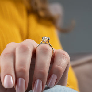 The Natalie Set With A Radiant Moissanite