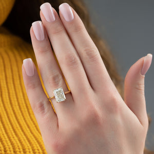 The Natalie Set With A Radiant Moissanite