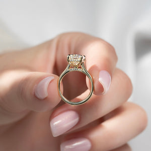 The Natalie Set With A Radiant Moissanite