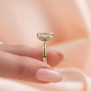 The Natalie Set With A Radiant Moissanite