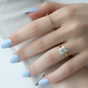 The Natalie Set With A Radiant Moissanite