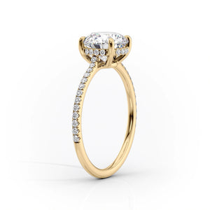 The Pave Maia Set With A 4.5 Carat Oval Moissanite